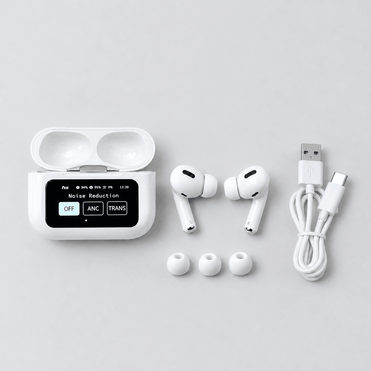 A9 Pro Wireless Earbuds Smart Touch Display & ANC ENC