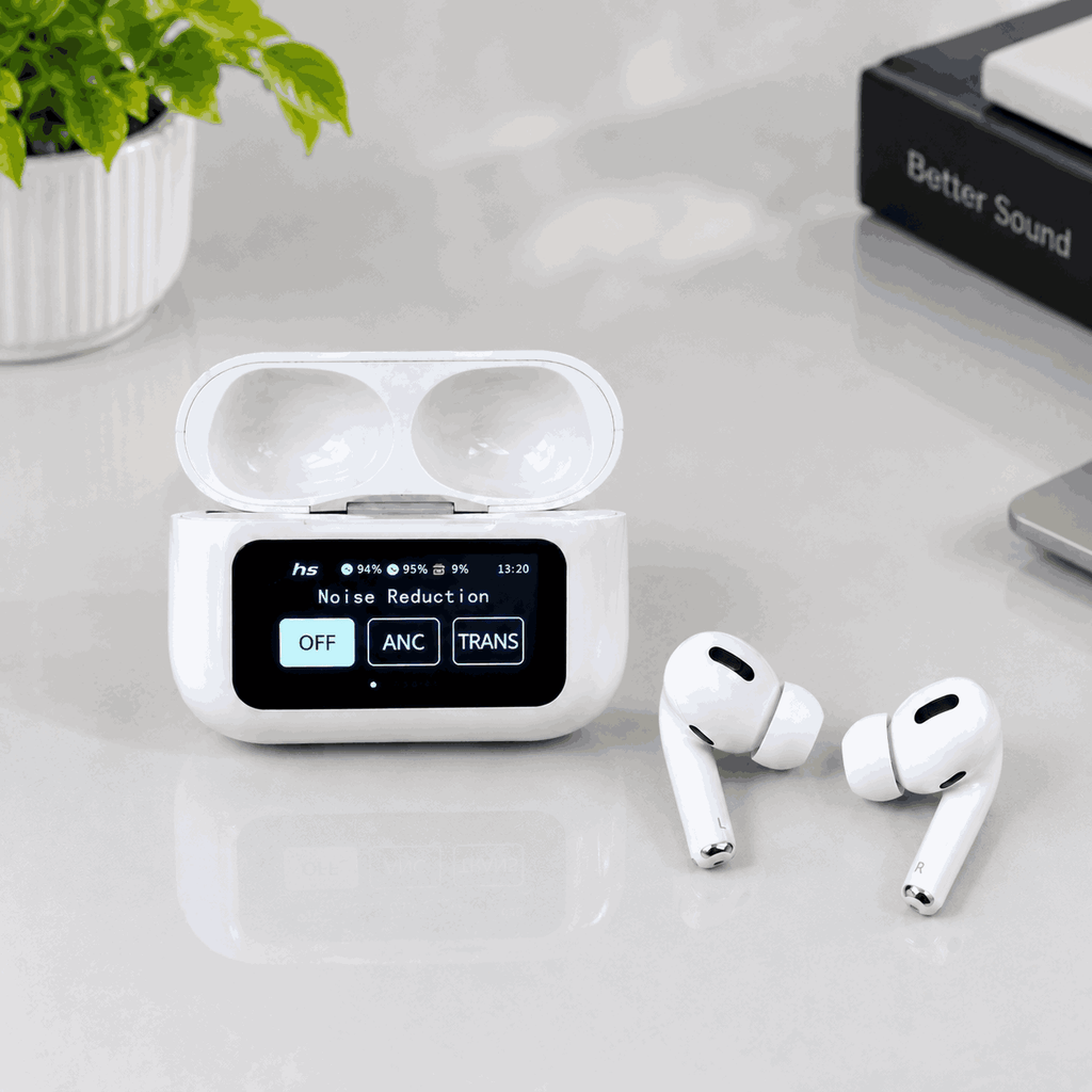 A9 Pro Wireless Earbuds Smart Touch Display & ANC ENC